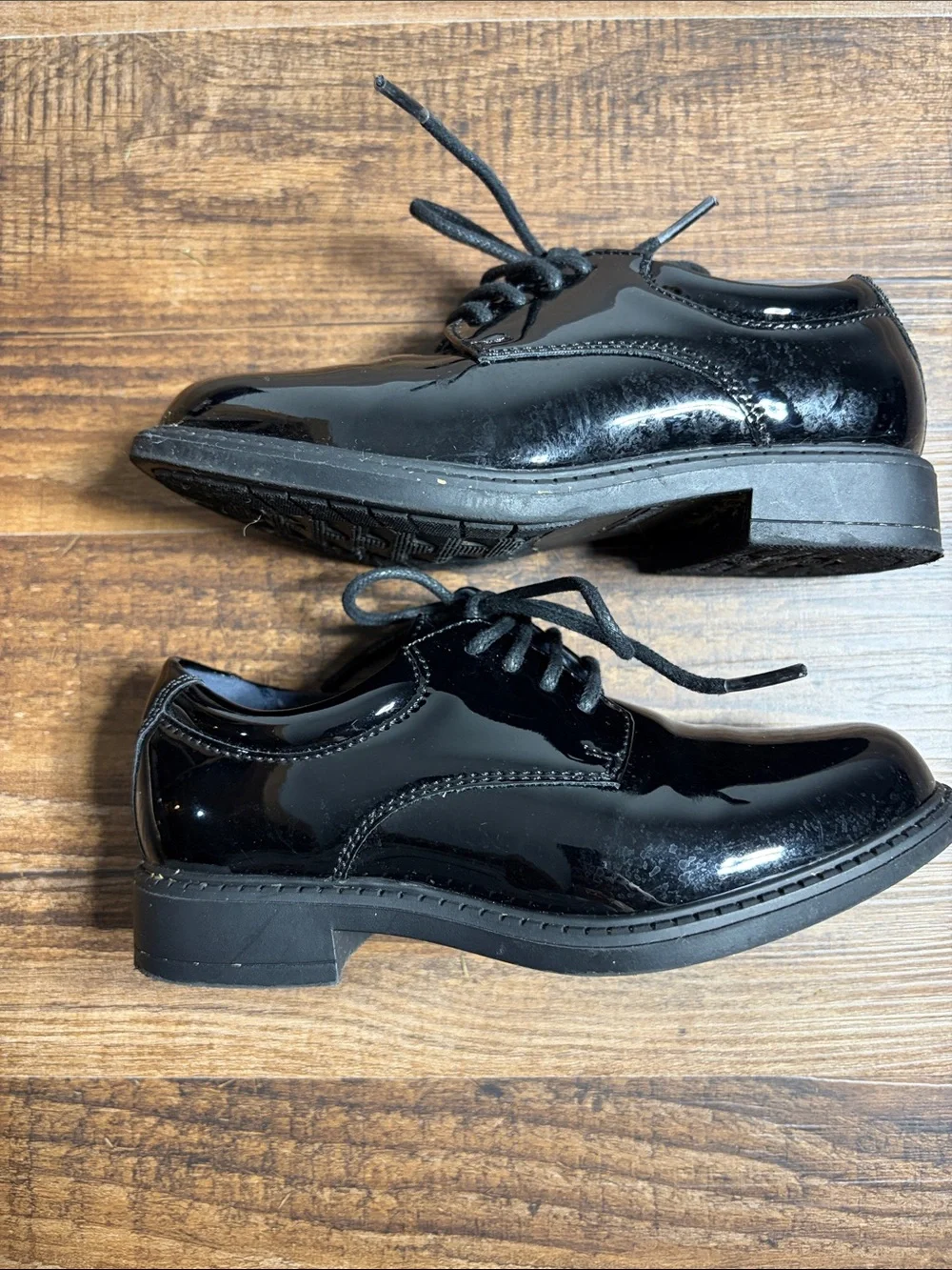 Bruno Marc Kids Black Patent Dress Shoes - Lace-Up
